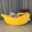 Cama Banana para Gatos: Casa Cálida y Acogedora para Gatos y Cachorros