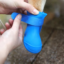Botas de goma impermeables para perros: protectores antideslizantes para las patas