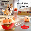 Pelota de peluche eléctrica para perros – Juguete recargable por USB