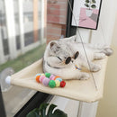 Hamaca de ventana para gatos: cama soleada que ahorra espacio con ventosa
