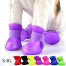 Botas de goma impermeables para perros: protectores antideslizantes para las patas