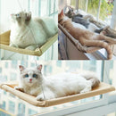 Hamaca de ventana para gatos: cama soleada que ahorra espacio con ventosa